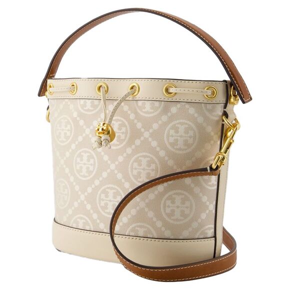 Bucket Crossbody - Tory Burch - Cotton - Ivory - Picture 2 of 4